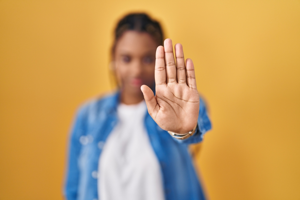 Jeune femme anonymisée
