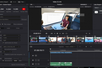 Capture d 'écran de DaVinci Resolve