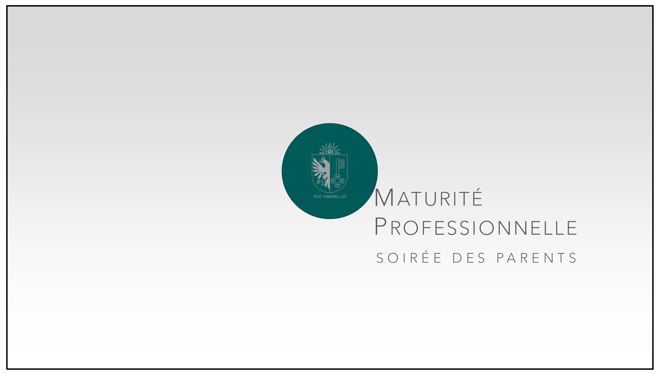 Présentation Powerpoint  de la soirée de parents MP